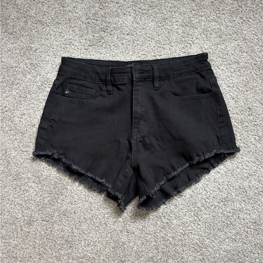 Women's Black Denim Shorts